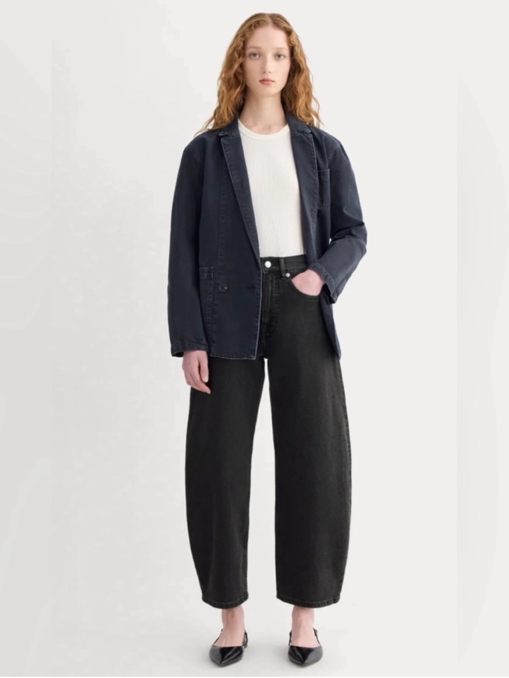 New Everlane The Way-High® Curve Jean in Washed Black Size 24